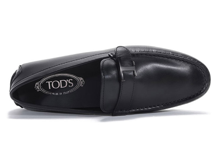 TOD'S City Gommino Loafer 'Black Leather with Metal Buckle' 圖 5