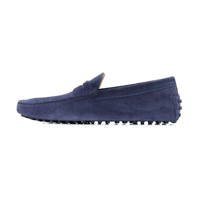 TOD'S City Grommino Driving Loafers 'Blue Texture'