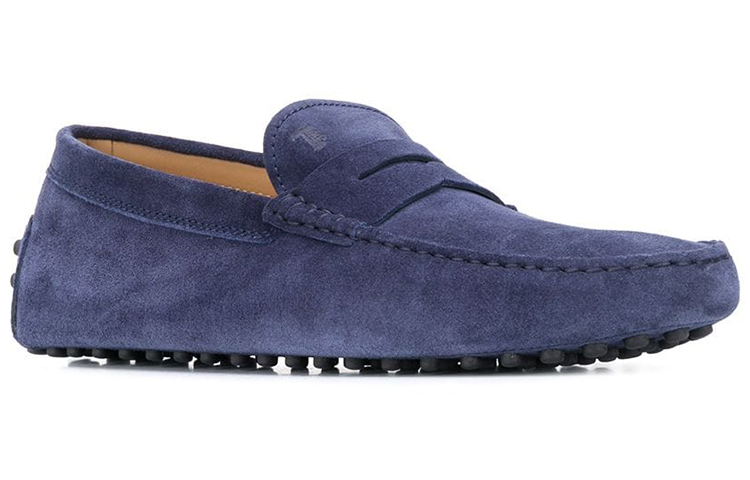 Order TOD'S 城市型 Grommino 駕駛 紋理樂福鞋 藍色