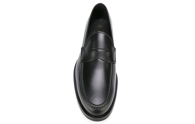 Shop TOD‘S 經典環帶樂福鞋 黑色