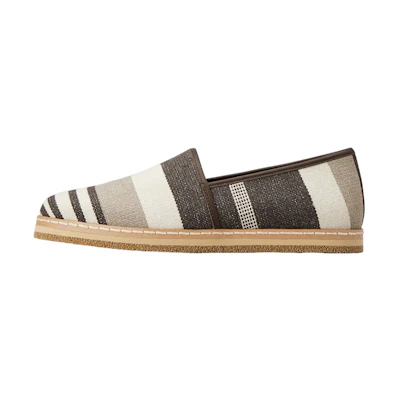 TOD'S Fabric Cotton Blend 'Striped Brown Fisherman'