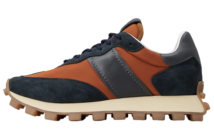 TOD'S Fabric Logo Lace-Up Low Top 'Blue Orange'