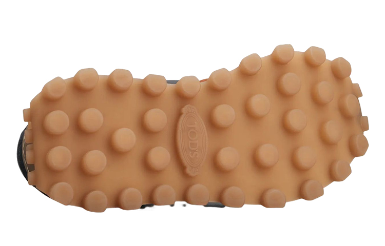 TOD'S Fabric Logo Lace-Up Low Top 'Blue Orange' 圖 4