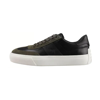 TOD'S Fashion Round-Toe Low-Top Sneakers 'Black'
