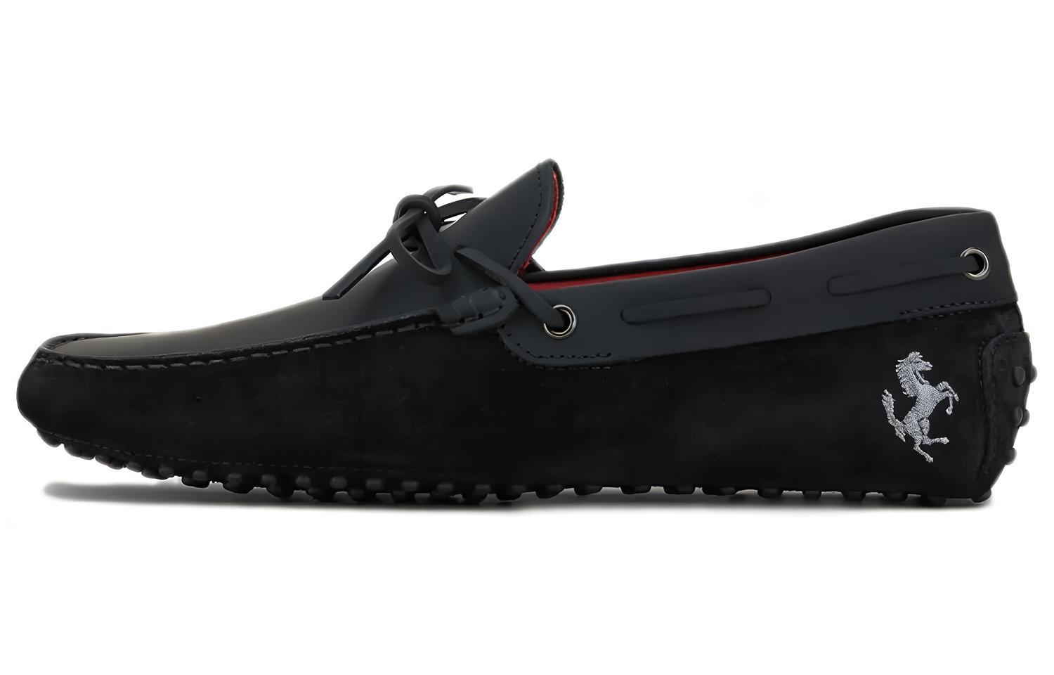 TOD'S for Ferrari Gommino 'Black Suede' XRM0GW0K510M4IB999