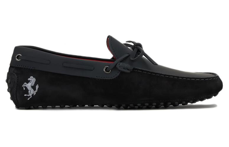 Order TOD'S for Ferrari Gommino 'Black Suede' XRM0GW0K510M4IB999