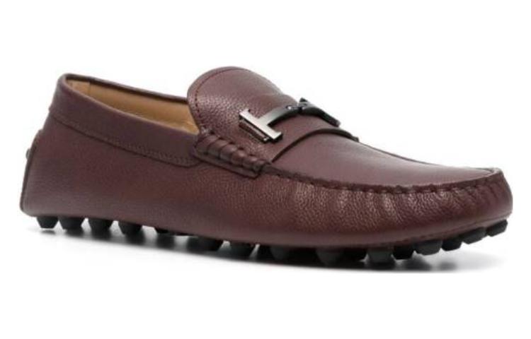 Lookbook TOD'S托德斯 圓頭套穿 豆豆鞋 男款 棕色