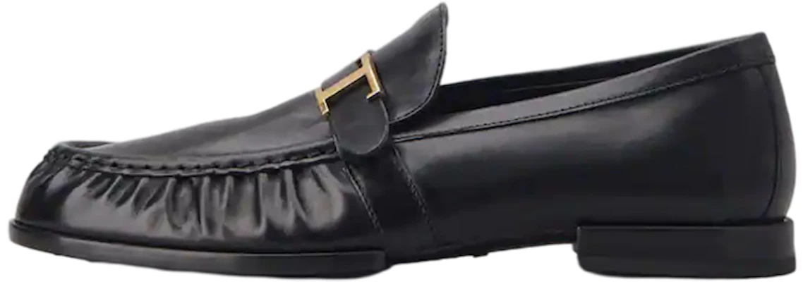 TOD‘S 皺褶效果皮革樂福鞋 黑色 Buy TOD‘S 皺褶效果皮革樂福鞋 黑色