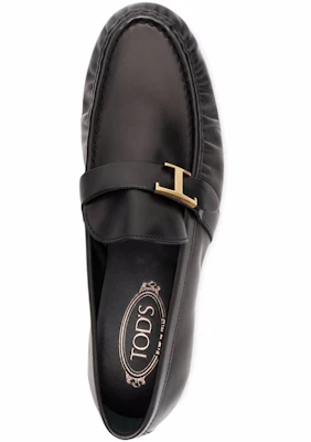 TOD‘S 皺褶效果皮革樂福鞋 黑色 Lookbook TOD‘S 皺褶效果皮革樂福鞋 黑色