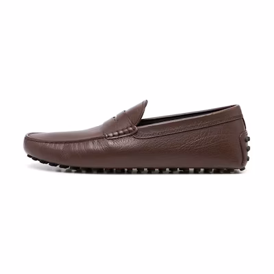 TOD'S Gommino Loafer 'Almond Toe Pebbled Brown'