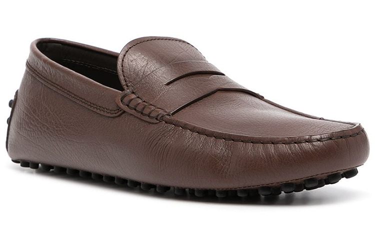 TOD'S Gommino Loafer 'Almond Toe Pebbled Brown' 圖 2