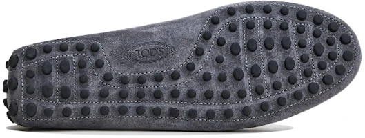 Shop TOD'S 絨面革豆豆鞋 灰色