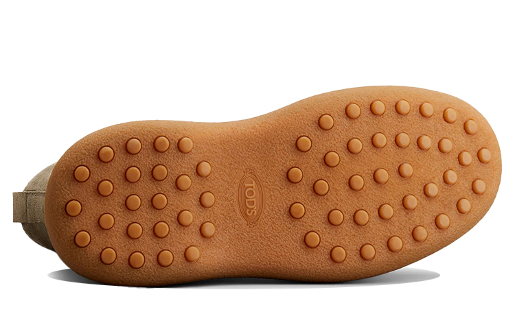 Shop Botas Altas de Cuero TOD'S Desert 'Beige' XXM09J0FG00RE0C405