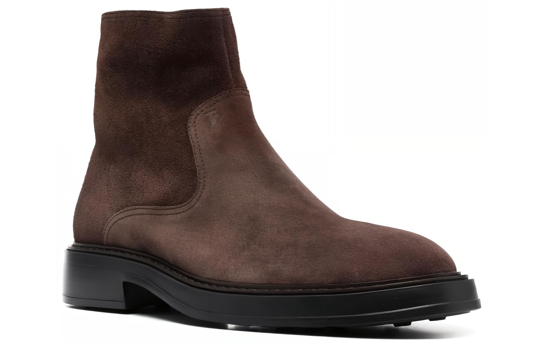 Lookbook TOD'S Leather Ankle Boot 'Dark Brown' XXM61K0HM10RE0S800