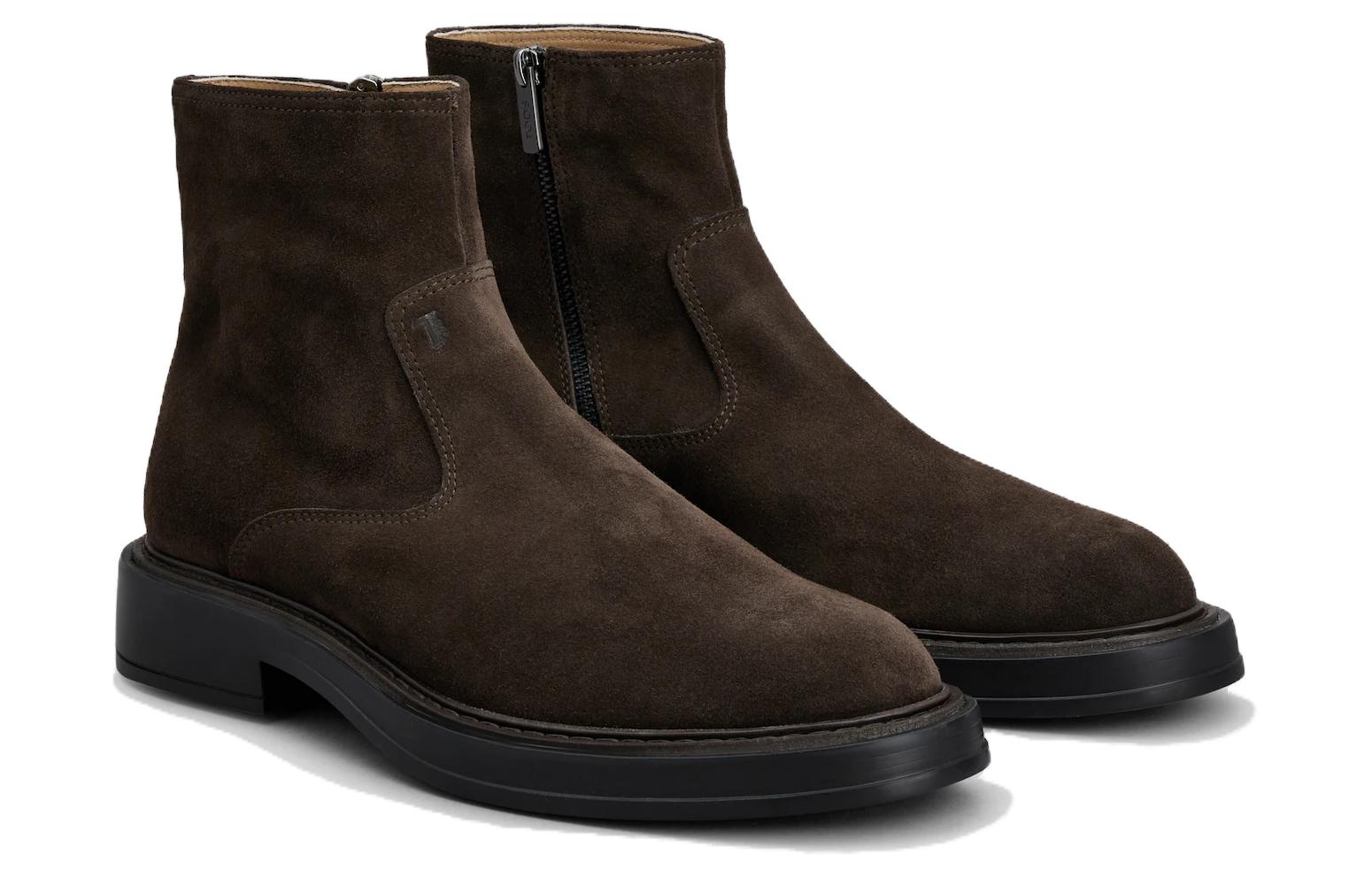 Shop TOD'S Leather Ankle Boot 'Dark Brown' XXM61K0HM10RE0S800