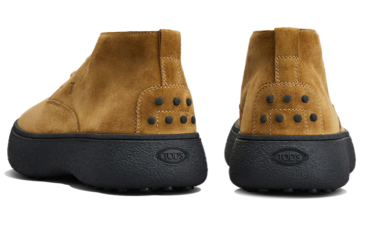 Lookbook 토즈 브라운블랙 레더 앵클부츠 XXM09J0FE80RE0S415