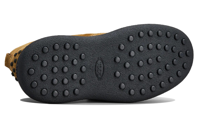 Shop 토즈 브라운블랙 레더 앵클부츠 XXM09J0FE80RE0S415