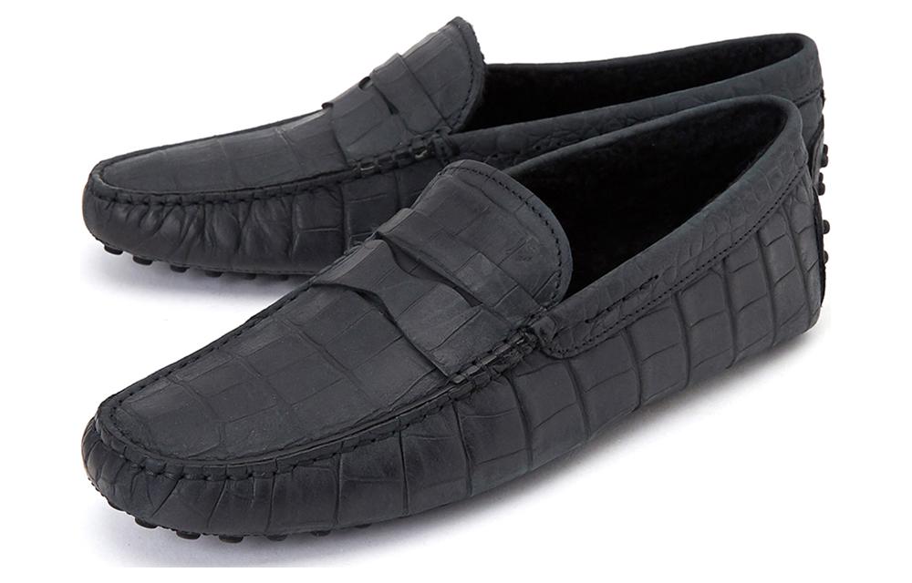 TOD'S Leather Casual Shoes 'Black' 圖 2