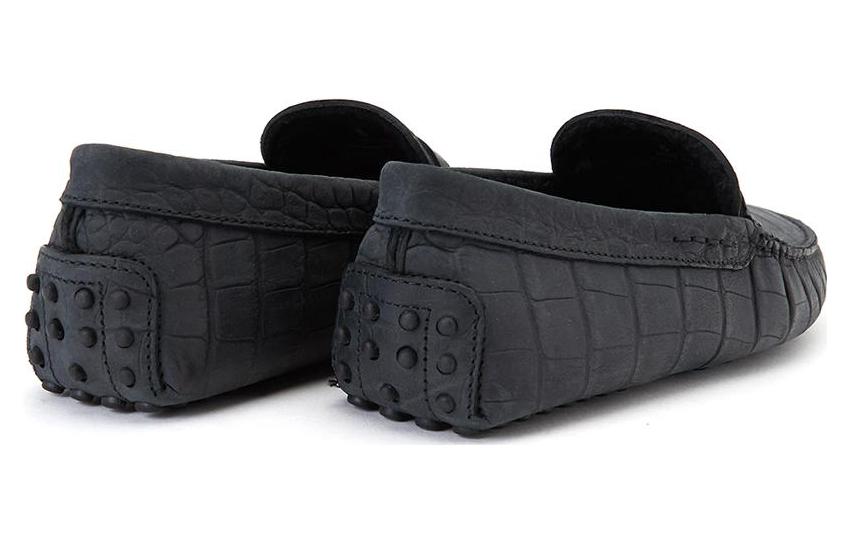 TOD'S Leather Casual Shoes 'Black' 圖 3