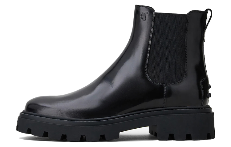 Buy 토즈 블랙 가죽 첼시 부츠 (Tod's Black Leather Chelsea Boots) XXM08J00P20AKTB999