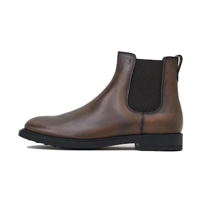 TOD'S Leather Chelsea Boots 'Deep Brown'