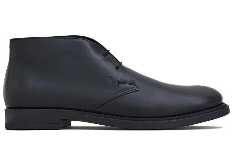 TOD'S Leather Desert Boot 'Black' 圖 2