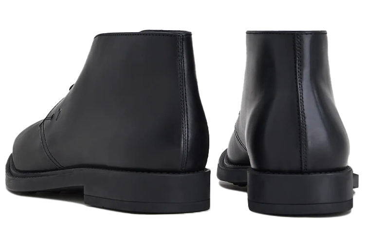 TOD'S Leather Desert Boot 'Black' 圖 4
