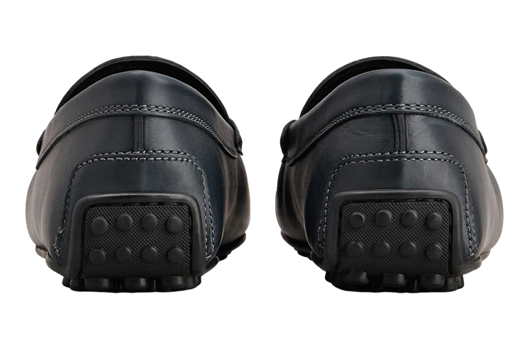 TOD'S Leather Double T Loafer 'Blue' 圖 3