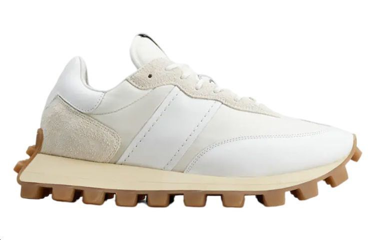 Order TOD'S 皮革織物時尚運動休閒鞋 白色