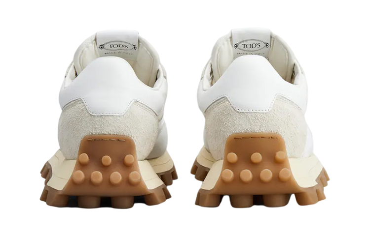Lookbook TOD'S 皮革織物時尚運動休閒鞋 白色