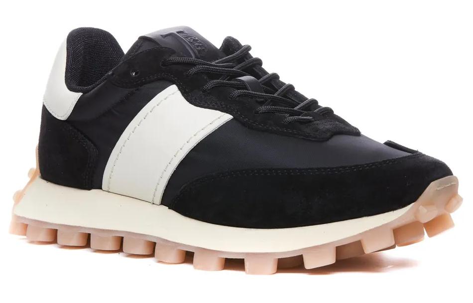 TOD'S Leather Lace-Up Low-Top Sneaker 'Black' 圖 2