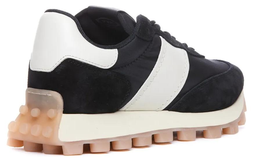 TOD'S Leather Lace-Up Low-Top Sneaker 'Black' 圖 4