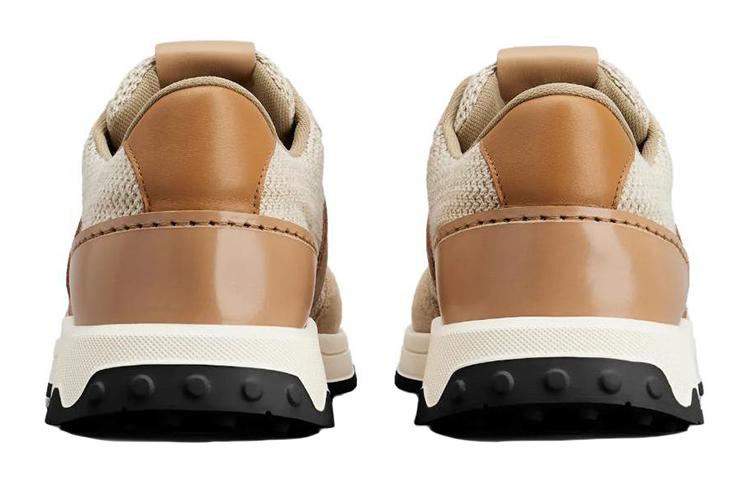 Lookbook TOD'S托德斯 皮革 系带 低帮 休閒運動鞋 男款 淺棕色