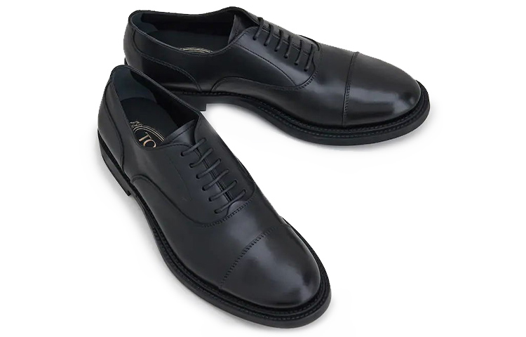 Order TOD'S 皮革綁帶鞋 黑色