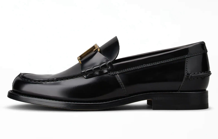 Buy 토즈 블랙 레더 로퍼 XXM26C0ER60AKTB999