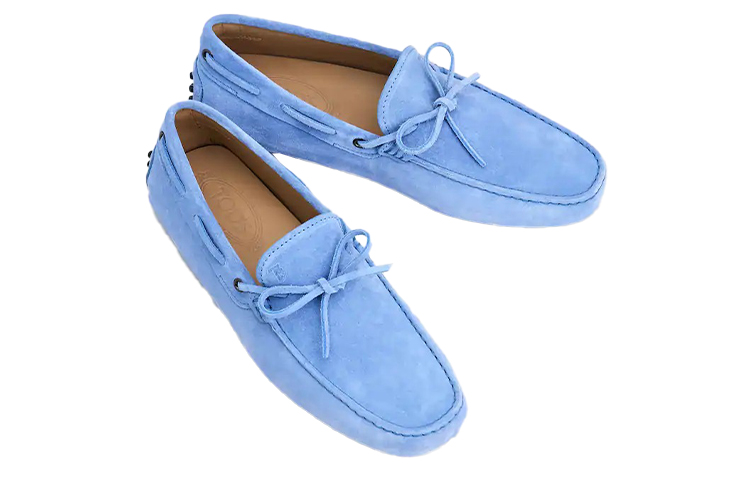 TOD'S Leather Loafer 'Light Blue' 圖 4