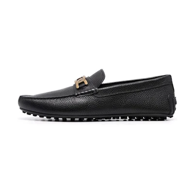 TOD'S Leather Loafers 'Black Chunky Chain'