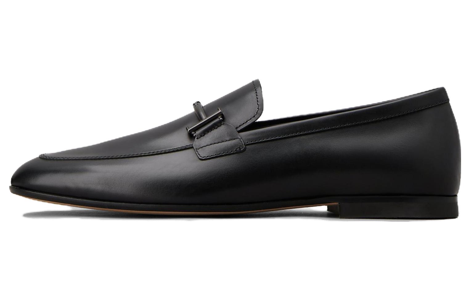 TOD'S Leather Loafers 'Black CMFT Slip-On'