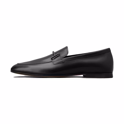 TOD'S Leather Loafers 'Black CMFT Slip-On'
