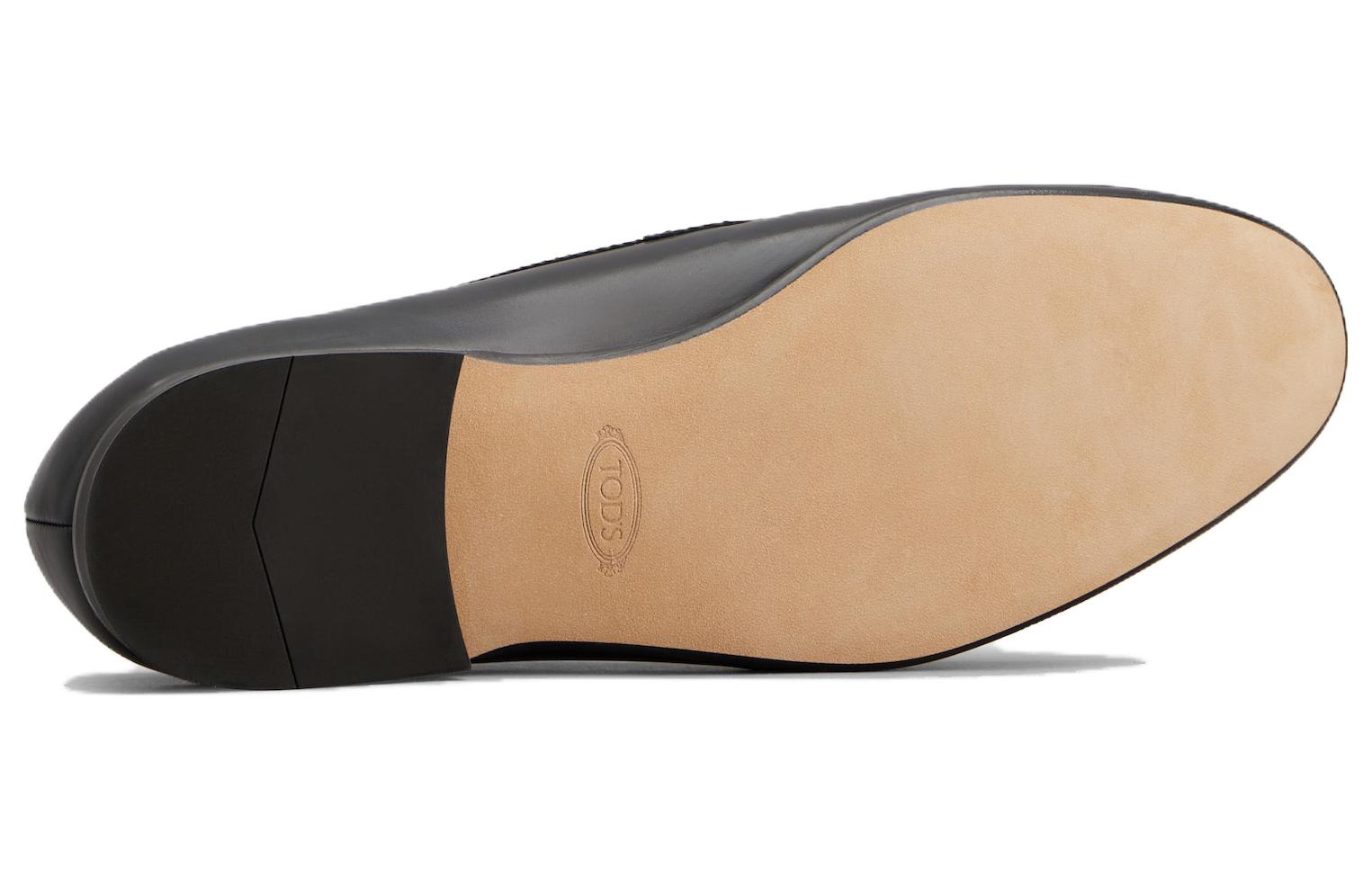 TOD'S Leather Loafers 'Black CMFT Slip-On' 圖 4