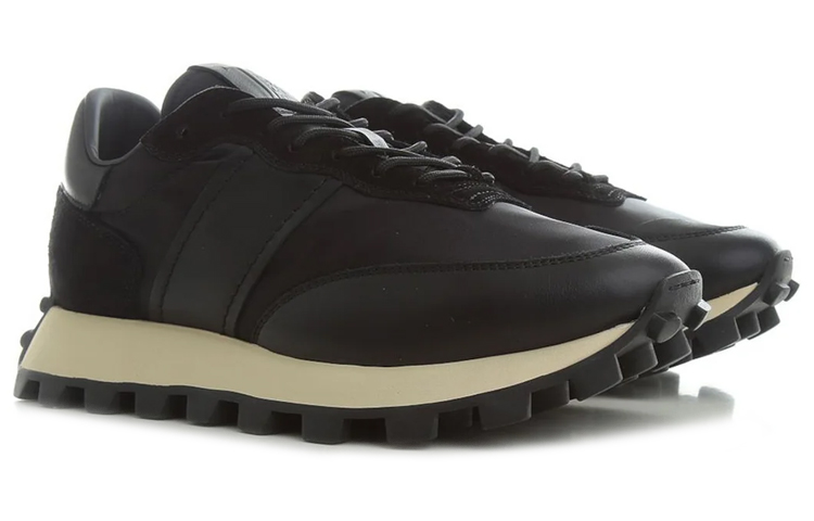 Lookbook TOD'S托德斯 皮革 低幫系帶 低幫 運動休閒鞋 男款 黑色