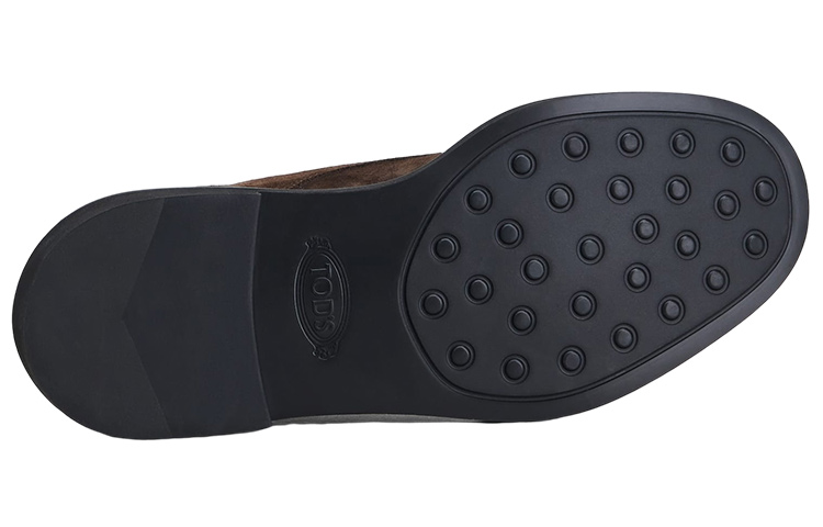 Shop TOD'S Leather Low-Top Lace-Up 'Brown' XXM06H00C20RE0S800