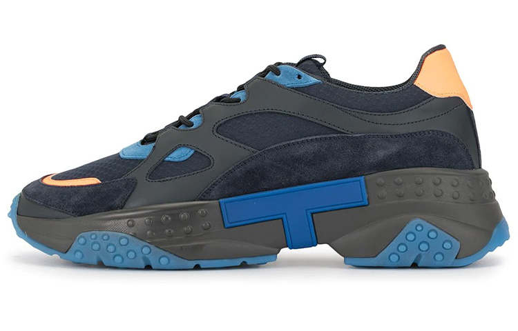 Buy TOD'S Leather Low-Top Sneaker 'Black Blue' XXM57B0BL40LZI74HR