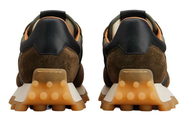 TOD'S Leather Low-Top Sneaker 'Blue Green' 圖 3