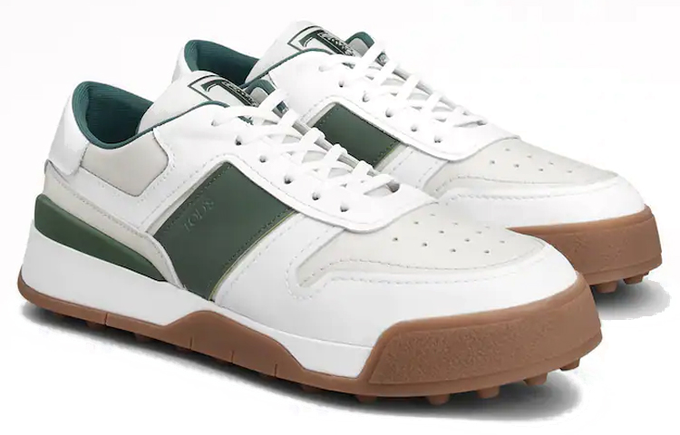 TOD'S Leather Low Top 'Simple Fashion CMFT White Green' 圖 2
