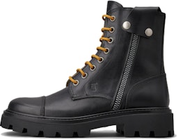 TOD'S Leather Printed Lace-Up Ankle Boots 'Black Fashion' XXM08J0FZ00NHVB999 TOD'S Leather Printed Lace-Up Ankle Boots 'Black Fashion' XXM08J0FZ00NHVB999