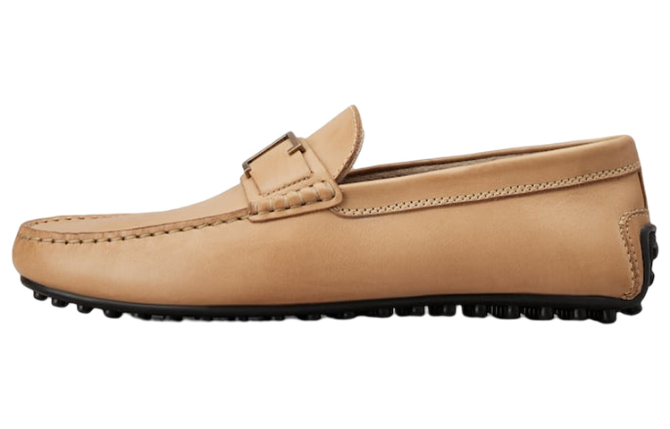 Buy TOD‘S托德斯 皮革 圓頭 男士休閒 淺褐色