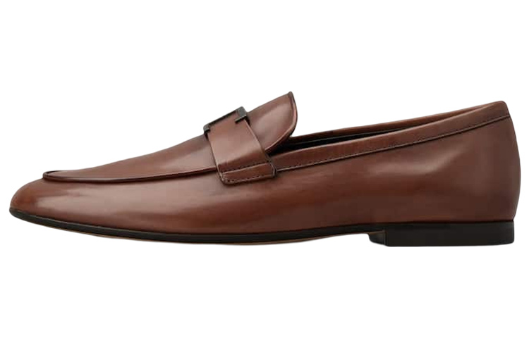 TOD'S Leather Round-Toe Men's Casual Shoes 'Brown' XXM38K0FX20NF5S607