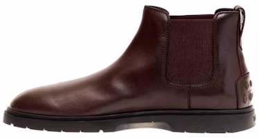 TOD'S Leather Round Toe Chelsea Boots 'Coffee' XXM59K0HG40W8PS804 TOD'S Leather Round Toe Chelsea Boots 'Coffee' XXM59K0HG40W8PS804