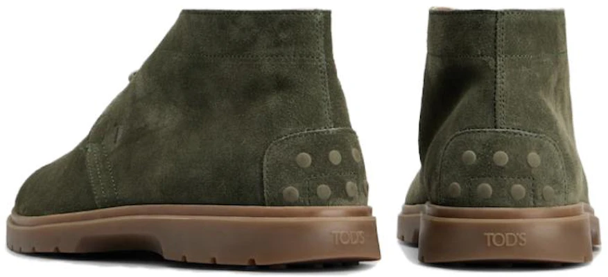 TOD'Sレザーショートブーツ 緑 (シンプル快適) XXM59K00D80RE0V813 Shop TOD'Sレザーショートブーツ 緑 (シンプル快適) XXM59K00D80RE0V813